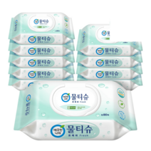 [깨끗한나라] 물티슈 프레쉬 캡형 80매 5+5팩(총10팩)