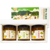 제주 과일청 3종세트(한라봉+청귤+천혜향 100g씩 3개입), 1박스