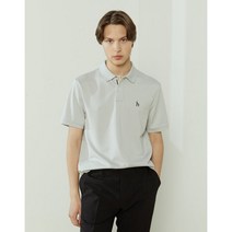 헤지스 22SS Supima cotton 애쉬그레이 카라 티셔츠 HZTS2B403G1