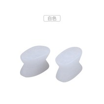 무지외반증 발가락교정 새끼발가락 발가락링 휜발 외반 모지 스플리터 분리 패드, 한 사이즈, 흰색 M 코드 + L 코드 = 2쌍