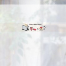 무점착 창문시트 모닝 토스트.수풀, M(900x900)