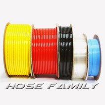 우레탄호스 4mm~16mm X 100M / 우레탄튜브 에어호스 공압용 콤프레샤 pu고압 공작기계 에어장비, 적색