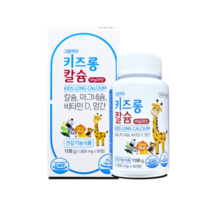 [그린스토어]키즈롱 칼슘 바나나맛(1800mg x 60정), 1개, 60정