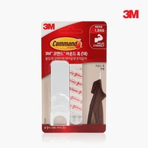 3M 코맨드벽걸이 라운드 훅 17403(대), 1개