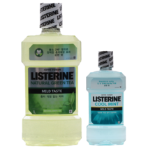 무알콜 리스테린 그린티마일드 1000ml + 쿨민트마일드 250ml, 1세트
