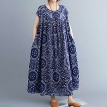 [쿠잉] 보헤미안 롱 원피스/루즈핏/빅사이즈(2168821)