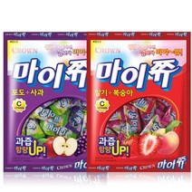 크라운 마이쮸 포도 사과 딸기 복숭아 혼합 284g x2봉 / 대용량, 2개