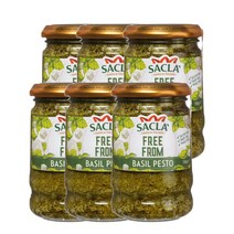 사클라 바질 페스토 190g Sacla Basil Pesto, 6팩
