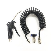 에어스프레이건 페인트 무선 자동 스프레이건 먼지 청소기 에어 블로우 건 호스 휴대용 소프트 자동차 워터 미스트 스프레이 소형 자동 차단 밸브가있는 전동 공구, 02 Black