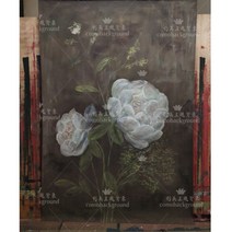 촬영배경 페인팅 유화그림 클래식 카메라 웨딩드레스 영화관 천파티션 벽 숏 4654206356, 페인팅 캔버스천 1.6X2.4 (와이