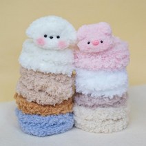 메이리앤 15mm 공예용 모루 인형 만들기 키링 재료 DIY, 크림, 1개, 밍크모루