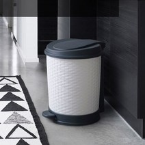 [바보사랑]바스클립) 분리수거 페달 휴지통 21L - 4color, 브라운