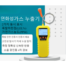 가스탐지기 휴대용 가연성 검출기 누출기 고정밀 가스검사기, 2가지 표현