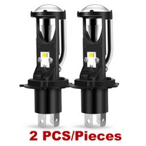 led램프 앰비언트 시공 자동차풋등 무드등 H4 LED RHD/LHD Bi-LED 프로젝터 헤드 라이트 렌즈 자동차 전구 램프 변환 키트 Hi/Lo 빔 12V 24V 6500K, 02 2pcs_01 Left-Hand Drive