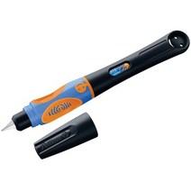 Pelikan Griffix Fountain Pen for Left-Handed Users with Twist Cap Neon Black 1 Piece in Folding B, One Color, One Size