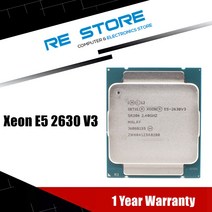 사용 인텔 제온 E5 2630 V3 프로세서 SR206 2.4Ghz 8 코어 85W 소켓 LGA 2011-3 CPU 2630V3