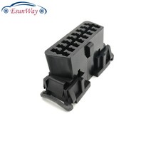100 개/몫 16pin obd2 커넥터 obd 2 여성 각도 와이어 소켓