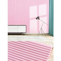 3d 입체벽 패치 템파보드 셀프 인테리어 세로 스트라이프 침실 거실 배경벽지, 원통 핑크 70*70