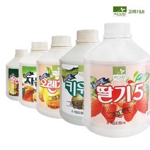 차그림 과일 원액 850ml 주스 농축액 스무디 키위 음료베이스 파인애플 오렌지 ^ ju!na@, ※­선택:딸기 850ml▣