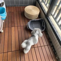 베란다 발코니 데크 부식 방지 나무 접합 단단한 나무 바닥 테라스 정원 야외 diy, 파인애플 격자 3060 cm, 1㎡