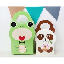 개구리손잡이가방 팬더 선물포장상자 10p 잼박스, 개구리, 기본선택