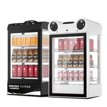 캔커피 온장고 편의점 마트 휴게소 음료 보온 진열장, 68L 화이트 ㅣ스마트 온도조절ㅣ