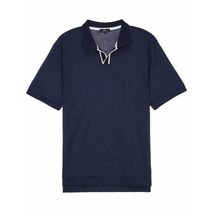 티엔지티 TNGT 네이비 블록배색 반팔카라티셔츠 TGTS8B306N2