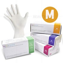 코코 의료용 라텍스 글러브 (M) 100매입(50쌍) 파우더프리, 50개