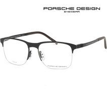 룩플러스 포르쉐디자인 안경테 P8322 A 명품 티타늄 반무테 블랙