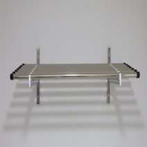 아텍스 시스템 다용도 벽선반 올스테인레스 국내제작, 43cm(7봉), 1단, 120cm