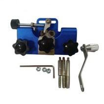 체인톱 연삭기 연마기 휴대용 전기 톱 숫돌 키트 체인 톱 그라인더 목공 도구 모든 종류의 체인 톱용 3, 02 Blue and 3 Head