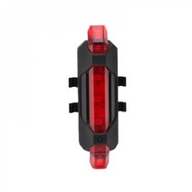 자전거 라이트 방수 후면 테일 LED USB 스타일 충전식 또는 배터리 사이클링 휴대용, 2) Red