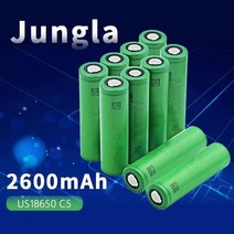 리튬이온 3.7 V 볼트 18650 배터리 고방전 2600mAh VTC5 Li ion 충전식 충전지, 4개