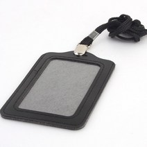 케이스 출입증 양면 명함 사원증 명찰 이름표 가죽형, 상세페이지 참조