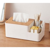 각티슈 케이스 티슈 두루마리 휴지 물티슈 수납함 면봉 이쑤시개 보관함, 수납형 휴지 케이스 - 1개