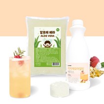 네이쳐티 에이드만들기 세트(리치캐모마일티 베이스 1.2kg+알로에베라 500g), 단품, 단품