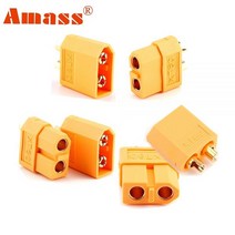 컨트롤러 배터리 6개 Amass XT60 커넥터 XT-60 남성 여성 총알 플러그 RC Lipo, 6개 female