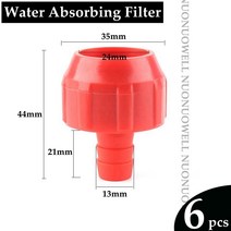 드리퍼 노즐 2 ~ 6pcs 13mm 호스 파이프 정원 급수 펌프 필터 그물 스테인레스 스틸 메쉬 스트레이너 분무기 청소 기계 화면, Hose Filter, 02 6pcs