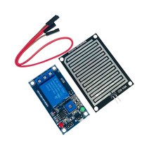 강우센서 우적센서 레인샌서 레인센서 모듈 ARDUINO 로봇 래인 샌서 레인 센서 물 빗방울 감지 모듈 빗방울 빗물감지 빗 + dc 5v 12v 릴레이 제어 키트용 38, 01 5V