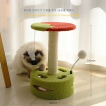 검마 고양이 기둥 스탠드 고양이 그립판 손톱깎이 부스러기 없는 내마모 긁힘 고양이 발톱판 고양이 장난용품, 토마토 볼
