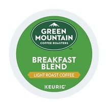 Green Mountain Coffee Roasters 조식 블렌드 1인용 큐리그 K컵 포드 라이트 로스트 커피 포드 72개, 12개(6개들이 팩)