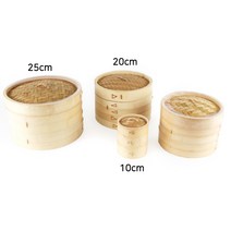 대나무소형만두찜기 모음 l 딤섬 떡찜기 시루 2단찜통, 03. 지름 15cm