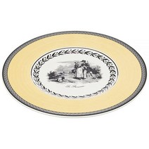 Villeroy & Boch 빌레로이앤보흐 아우든 샤세 브레드 버터 플레이트 화이트/그레이/옐로우 6.25인치