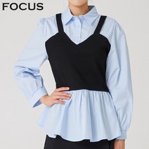 블랙조끼셔츠 FBS2A7PBL0093