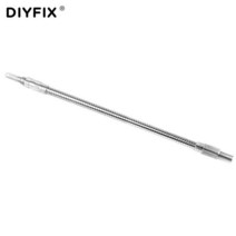 DIYFIX-1/4 quot육각 금속 전자 드릴 유연한 샤프트 비트 연장 스크루 드라이버 홀더 Dremel 연결 링크로드 액세서리, [01] 400mm, [01] Silver