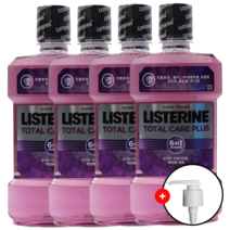 (펌프증정) 리스테린 토탈케어 플러스 750ml x 4개 구강청결제