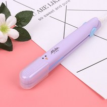 매직기 고데기 무선 온도조절 라운드 평판 미니 헤어 스트레이트 너 컬링 바 롤 255, 자주색