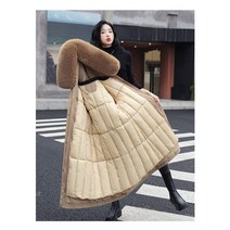 NEW 명품 여성구스다운 경량롱패딩 겨울코트 핸드메이드코트 프리미엄 벨벳원단