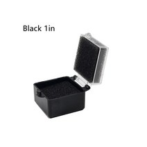 1또는 2 인치 치과 임플란트 보관 상자 스폰지 틀니 플라스틱 치아 블루 블랙 도구 실험실 10 개, 04 Black 1in