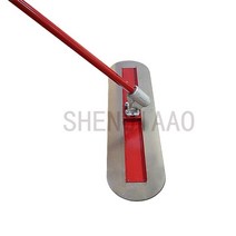 휘니샤 미장기 쌍발기 콘크리트 핸드 헬드 콘크리트 레벨링 기계 연장 수동 푸시 풀 레벨링 시멘트 도로 레벨링 기계 망간 강철 흙손, 없음, 한개옵션0